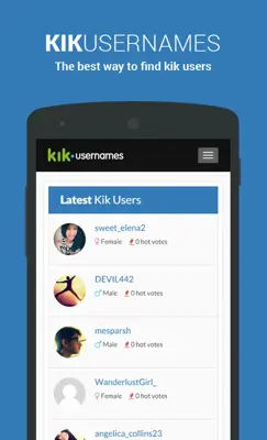 Kik Users android App screenshot 2